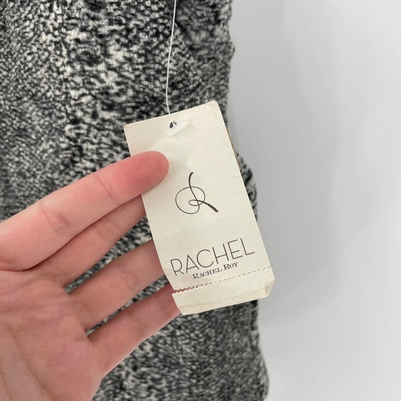 NWT Rachel Rachel Roy Heart of Darkness Faux Fur Zip Front Vest Gray - Picture 4 of 8